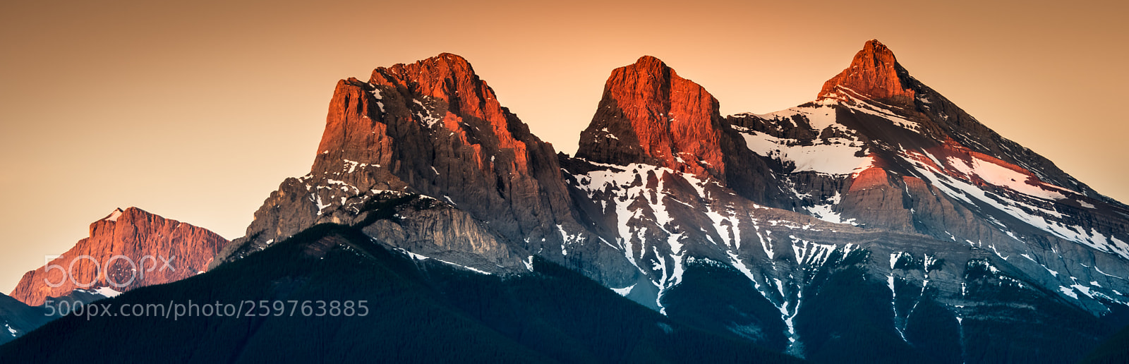 Nikon D810 sample photo. Three sisters, canmore photography
