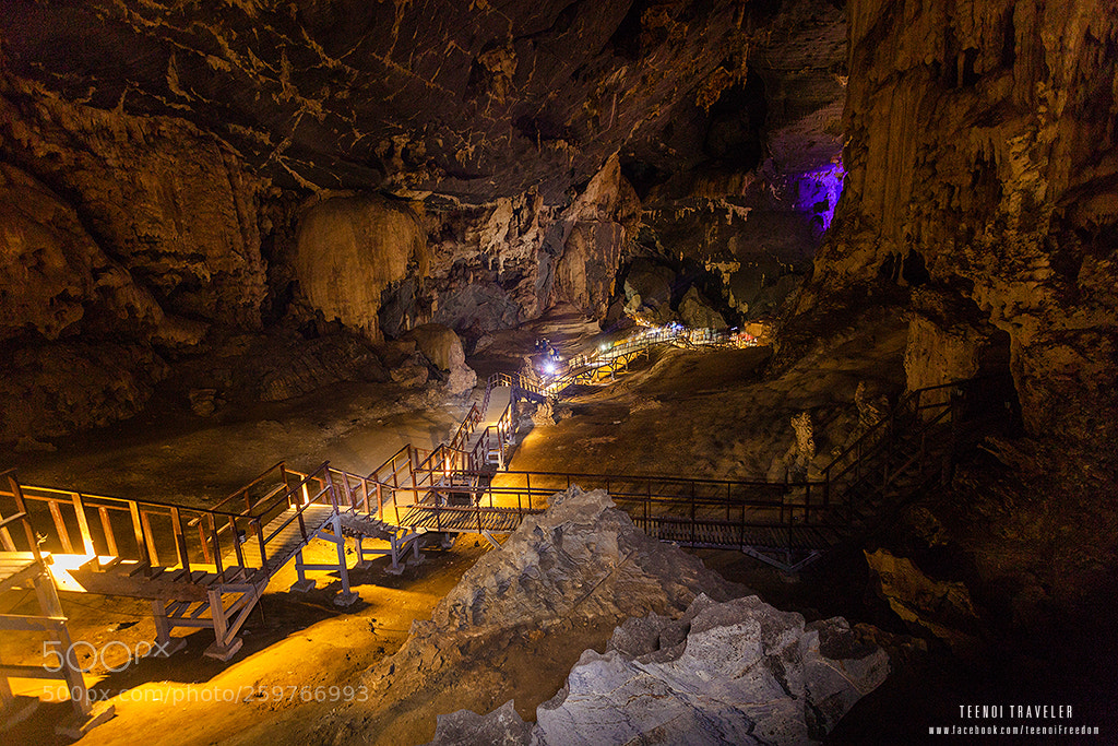 Canon EOS 5D Mark II sample photo. ฺbiggest cave thailand photography