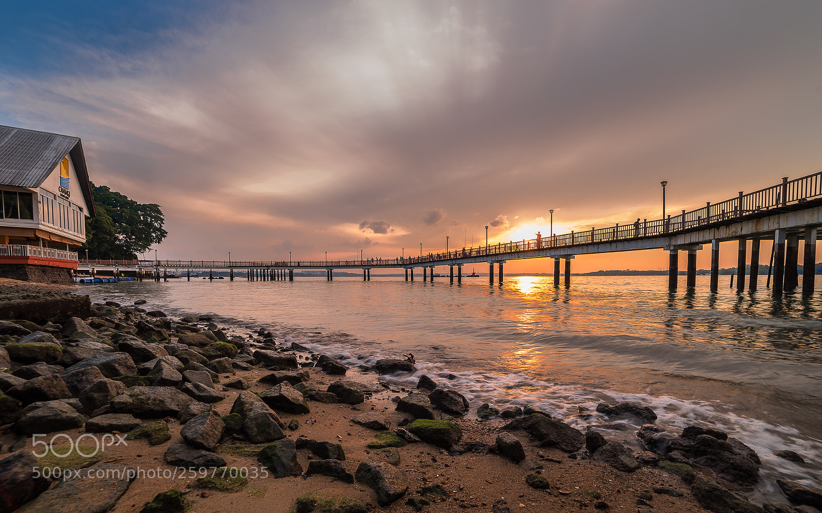 Nikon D750 sample photo. Sunset @ changi board walk photography