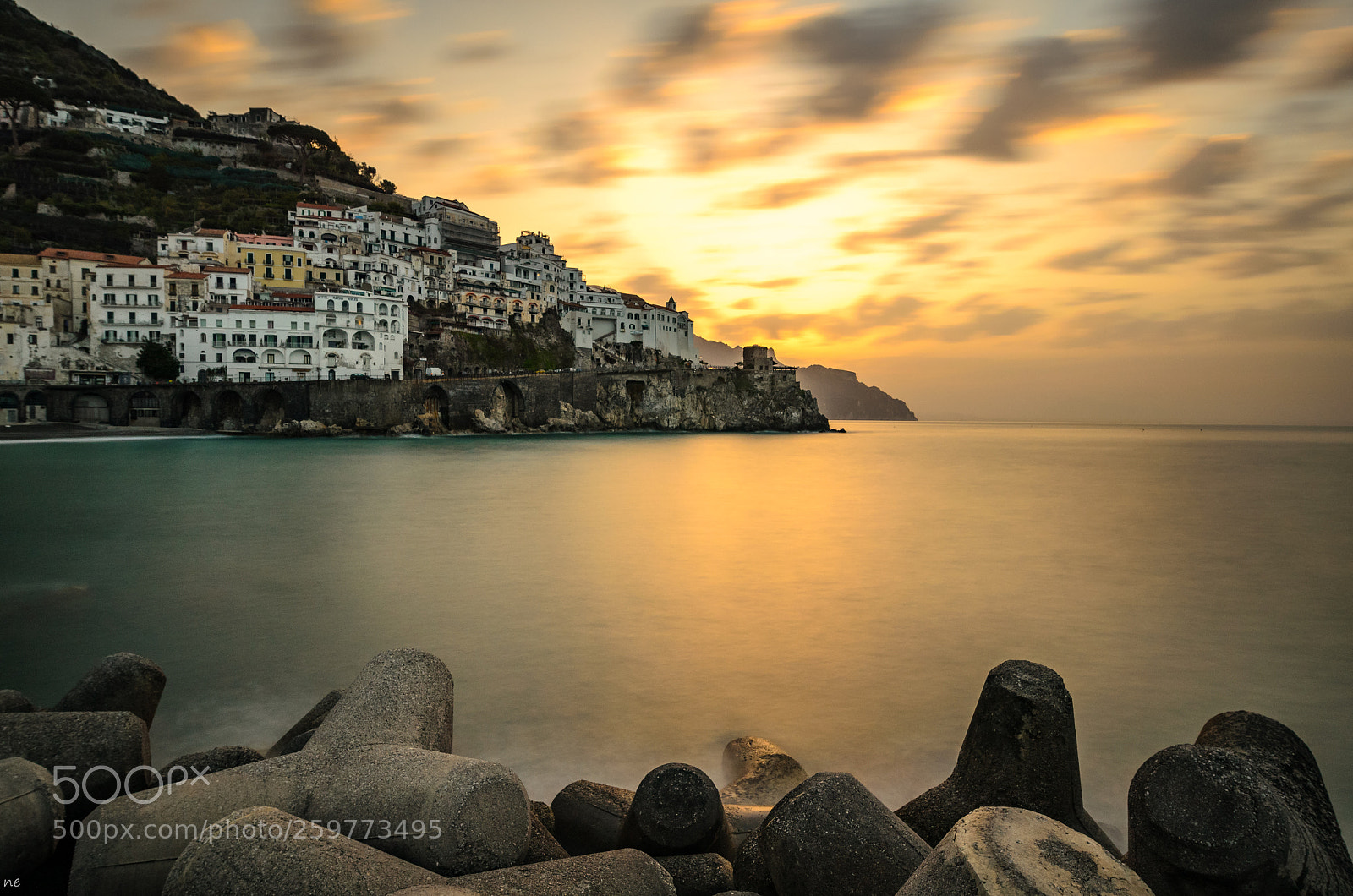 Nikon D5100 sample photo. Sunrise in amalfi 1 photography