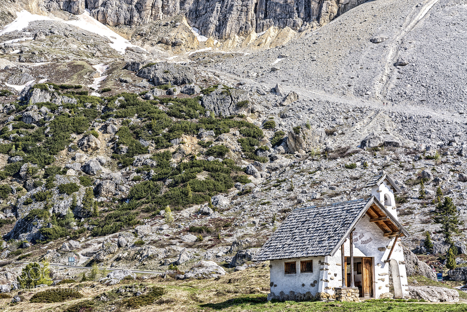 Nikon D800 sample photo. Dolomites chiesa passo falzarego photography