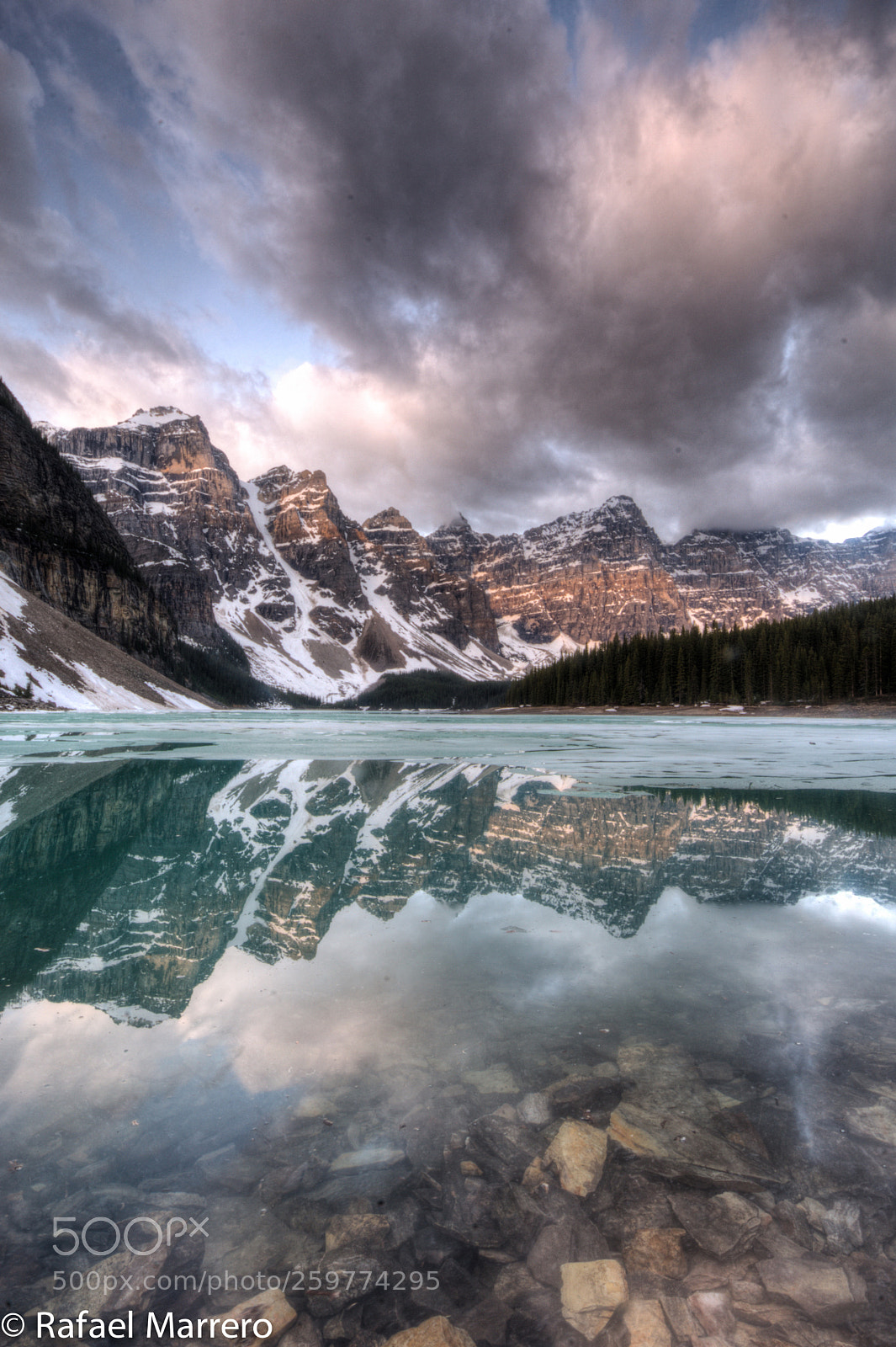 Nikon D7100 sample photo. Sunrise lake moraine photography