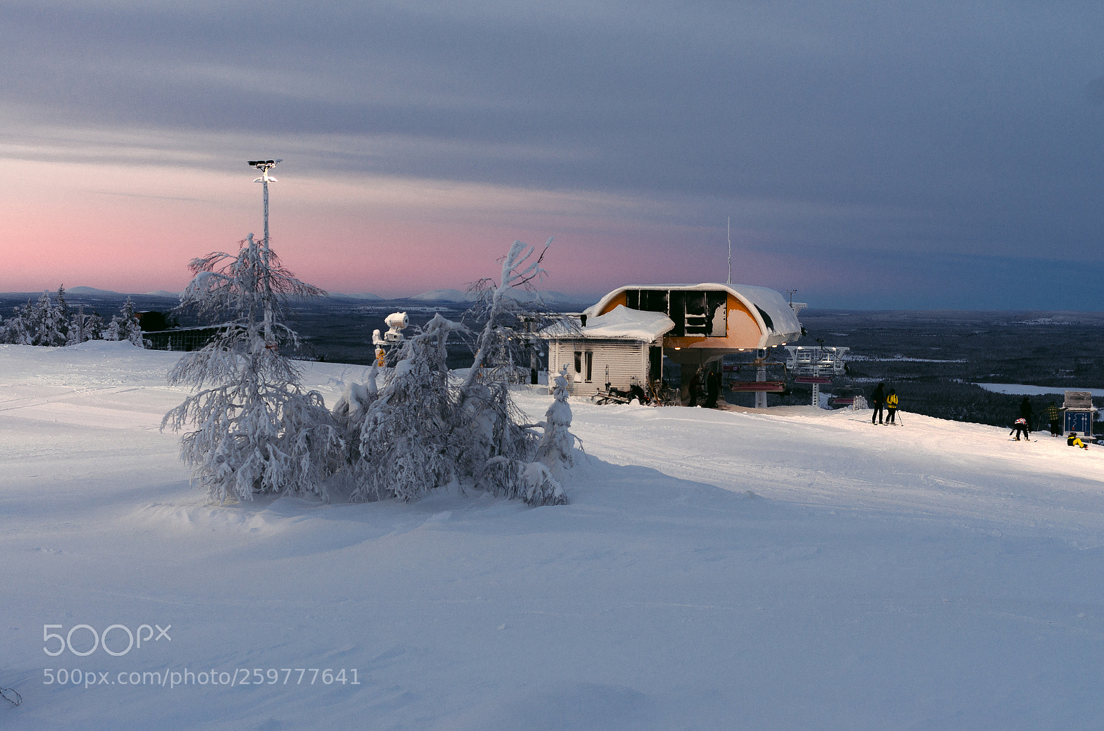 Pentax K-5 sample photo. Ski lift photography