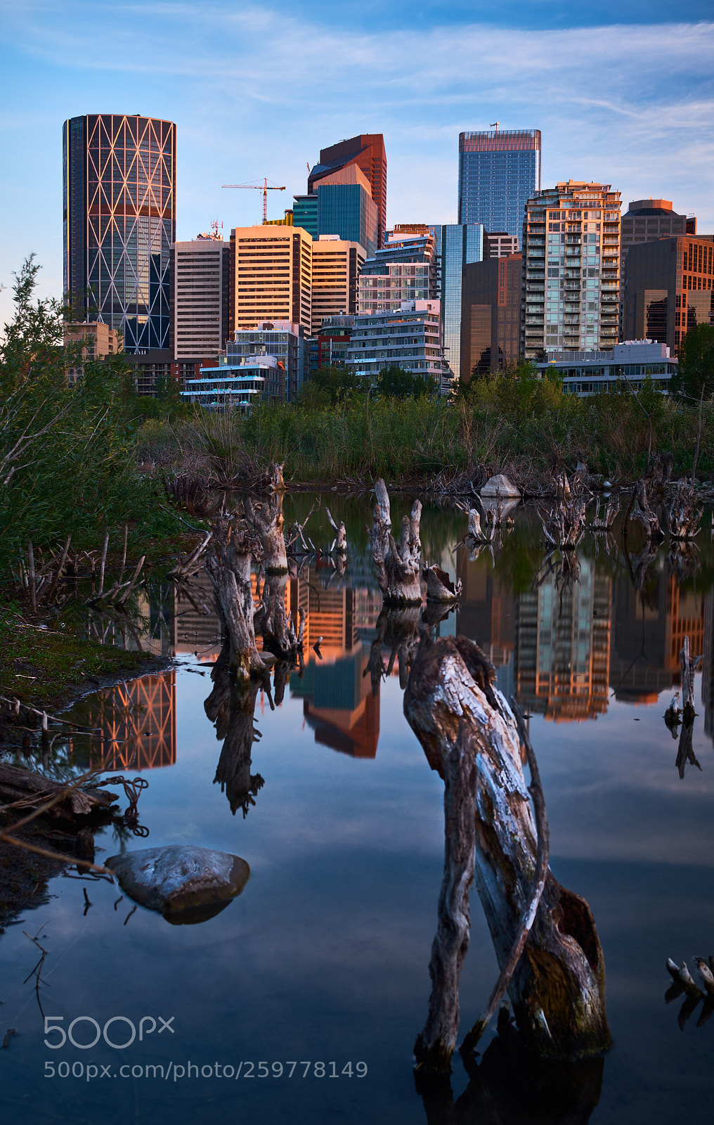 Fujifilm X100F sample photo. Calgary at sunset photography