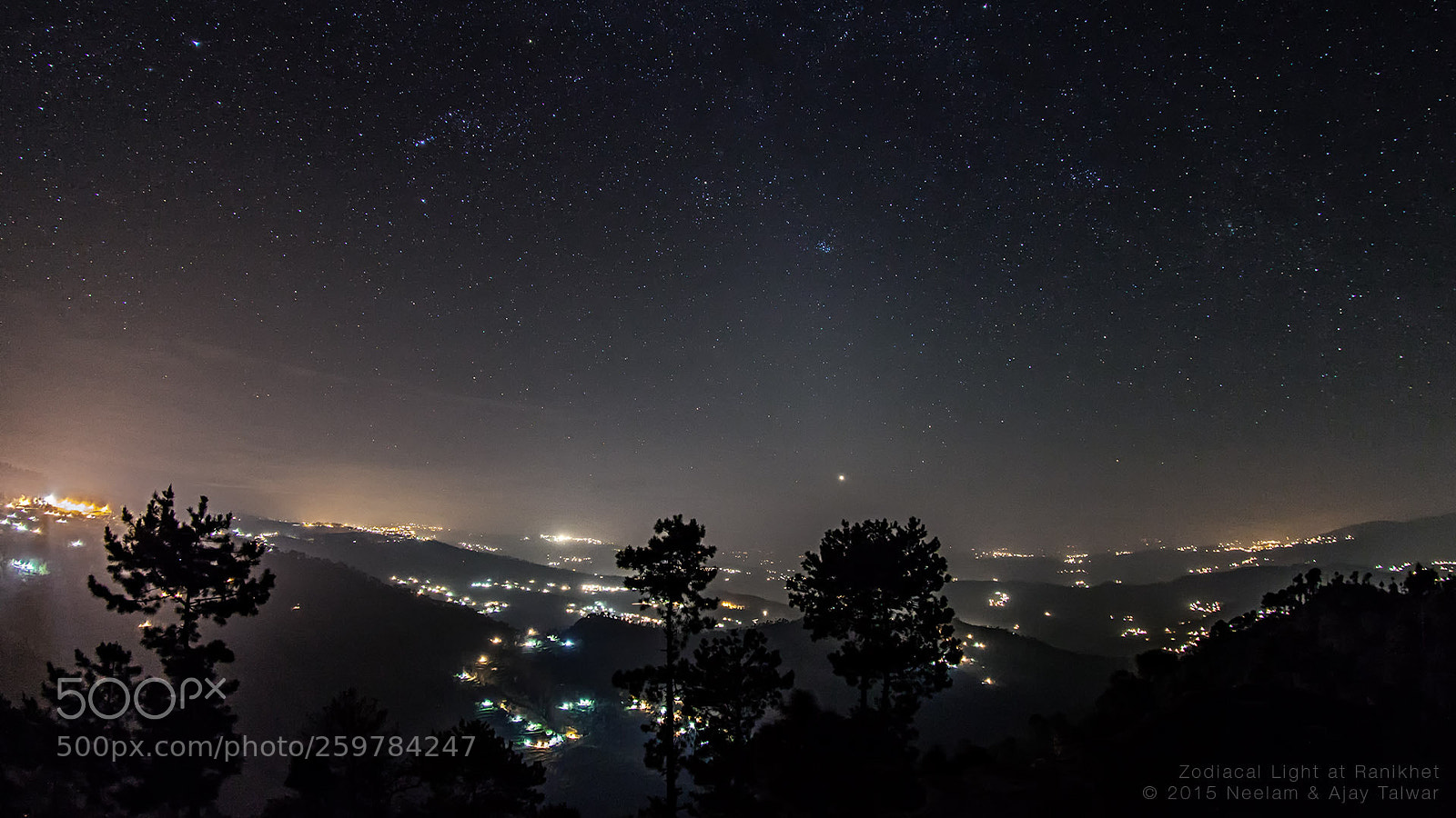 Canon EOS 5D Mark II sample photo. Ranikhet zodiacal light photography