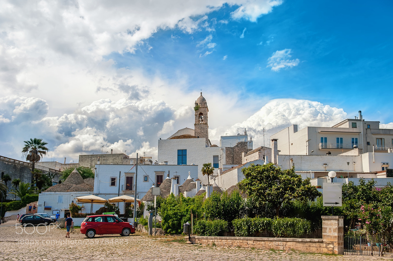 Nikon D700 sample photo. Panoramic view of alberobello photography