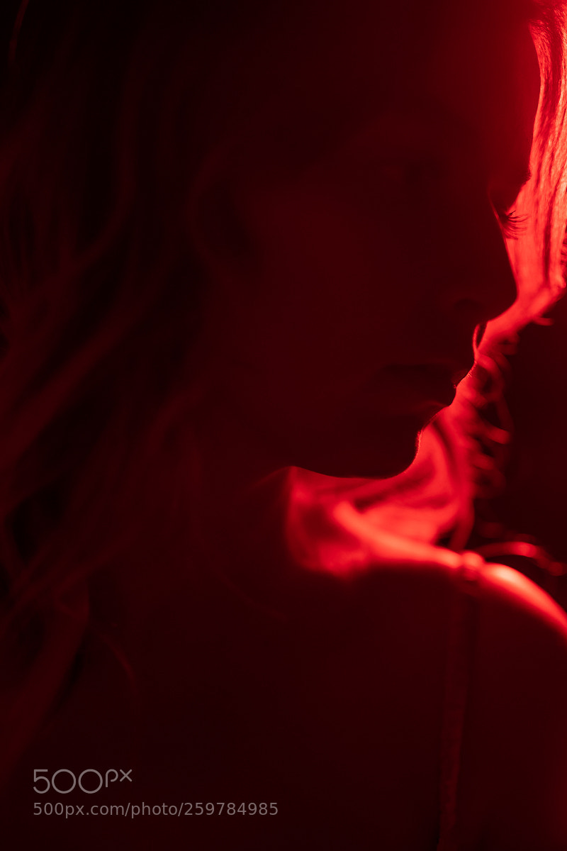 Sony a7 III sample photo. Red girl photography