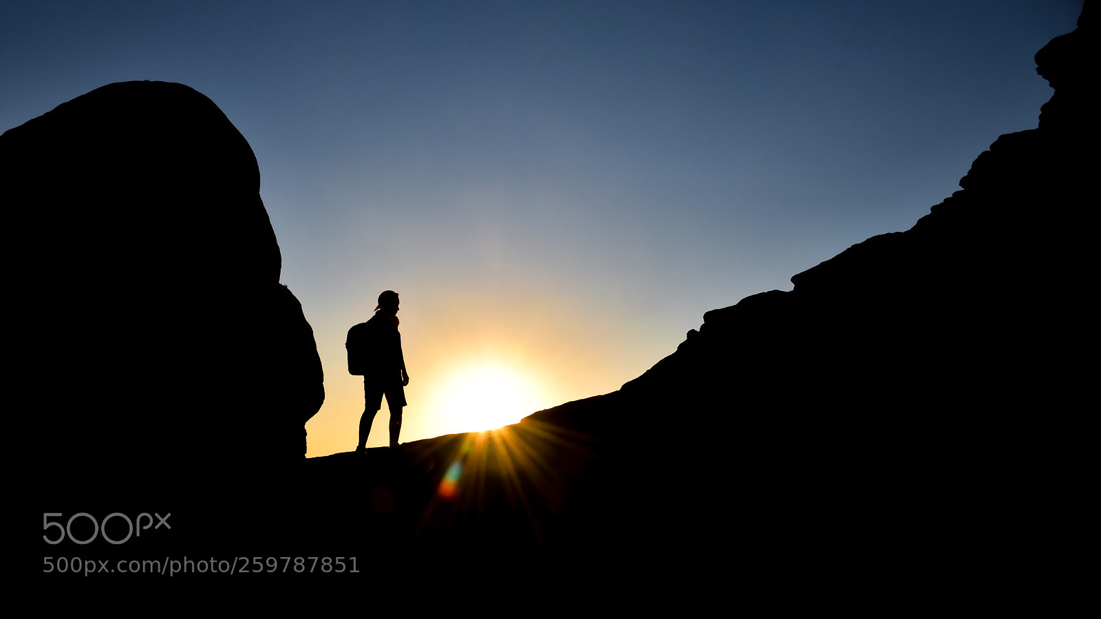 Nikon D5500 sample photo. Silhouette of man standing photography