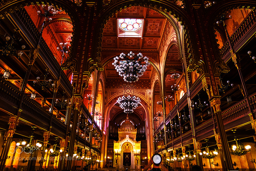 Fujifilm X-T10 sample photo. Budapest's synagogue photography