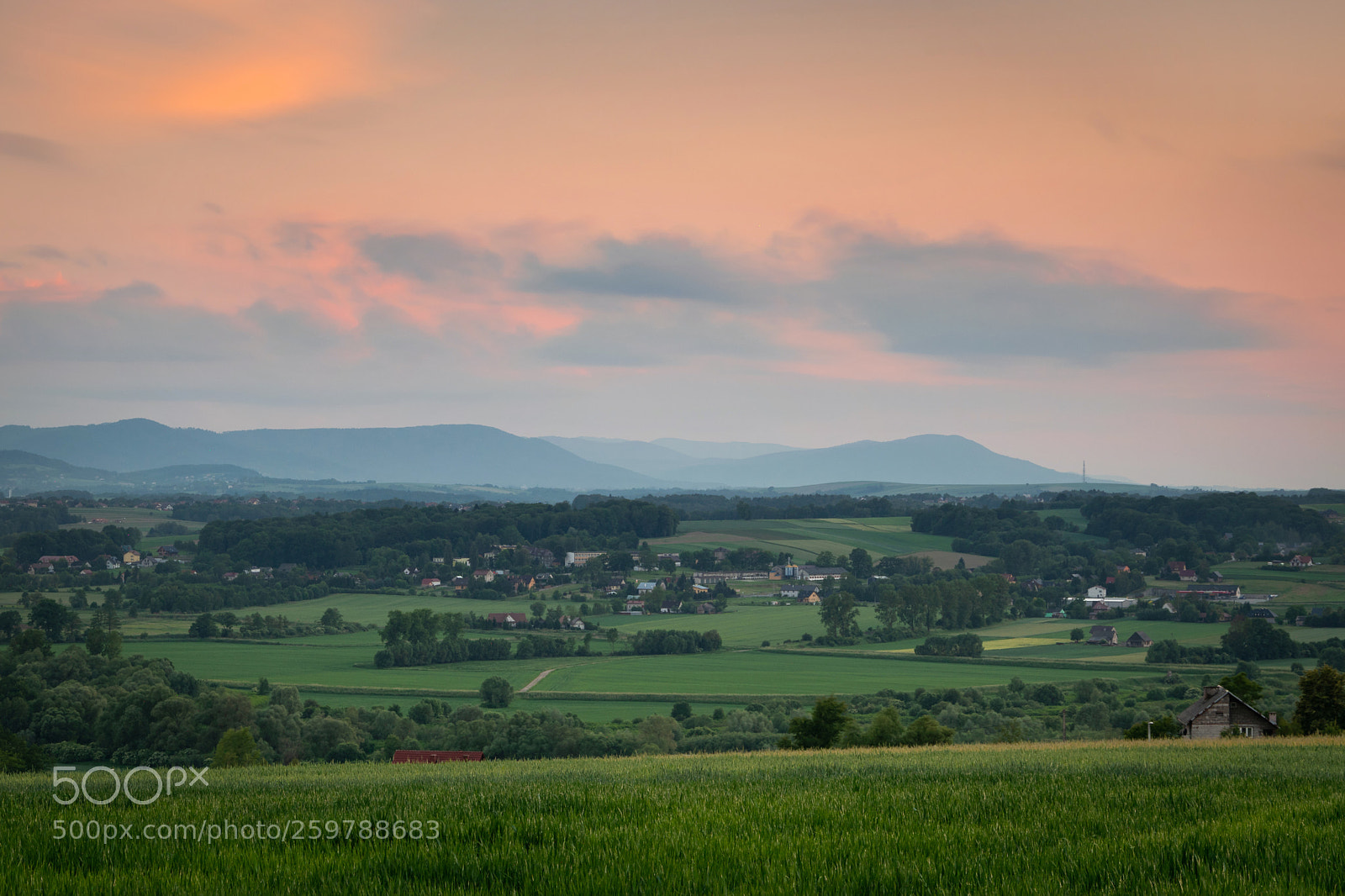 Nikon D5300 sample photo. Colorful sunset near beskidy photography