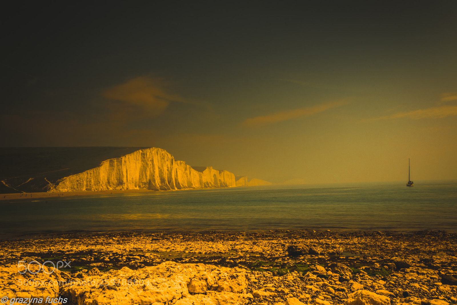 Nikon D3300 sample photo. White chalk cliff at photography
