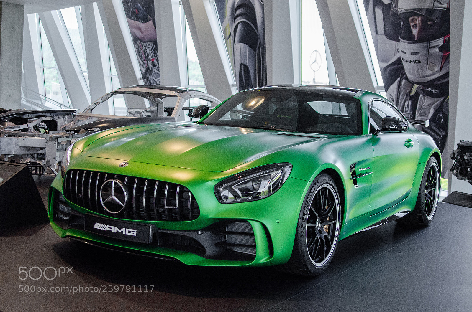 Nikon D7000 sample photo. Green mercedes photography