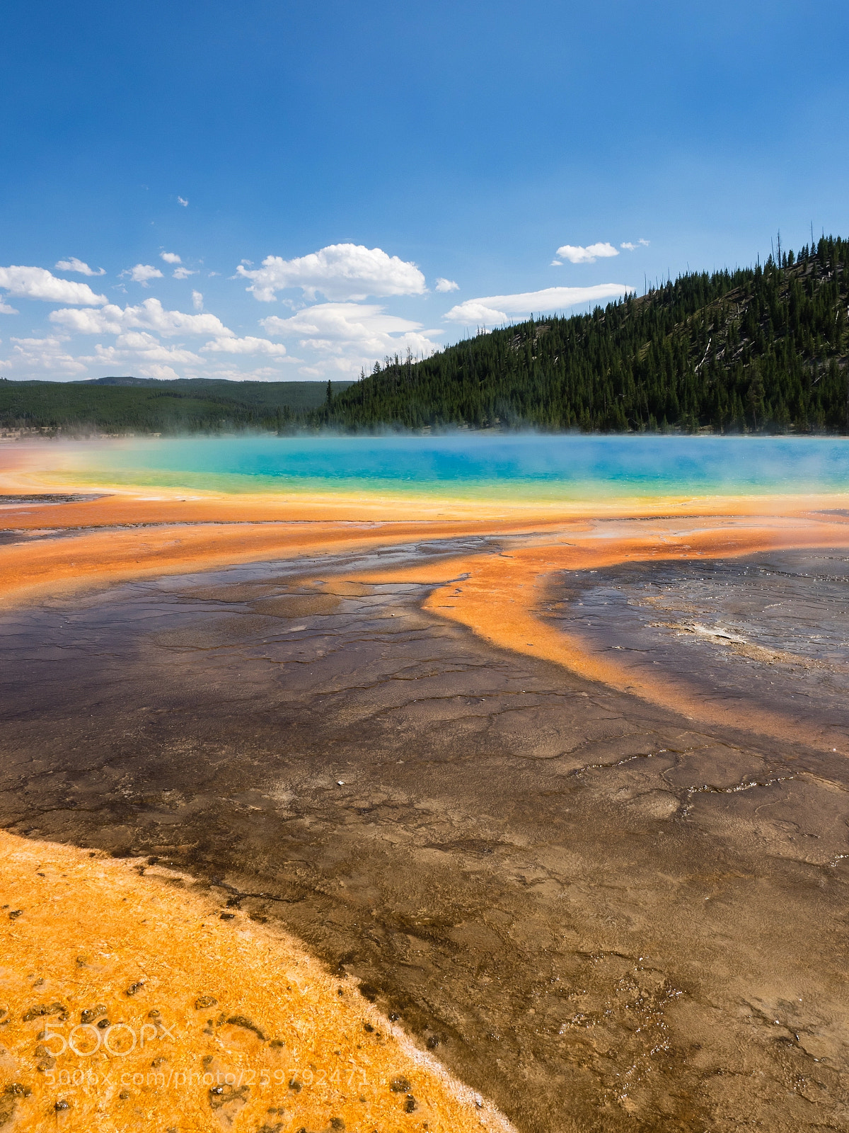 Olympus OM-D E-M1 sample photo. Grand prismatic spring photography