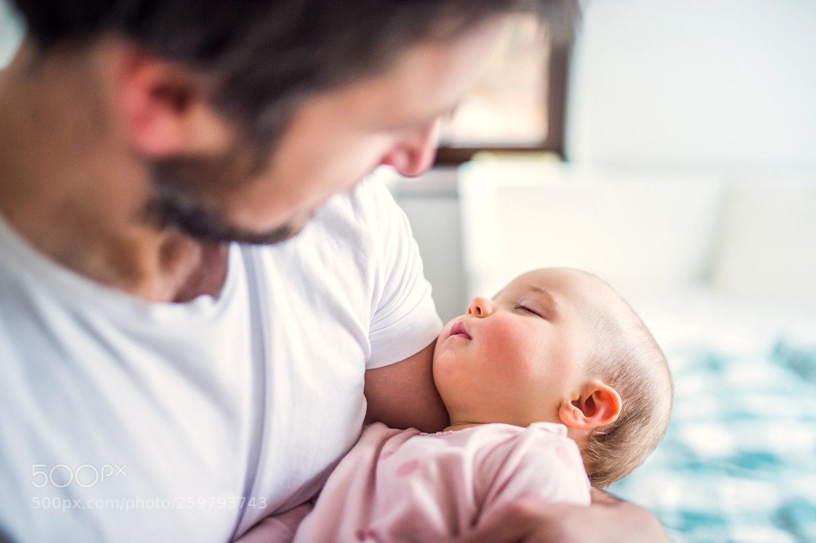Nikon D4S sample photo. Father holding a sleeping photography