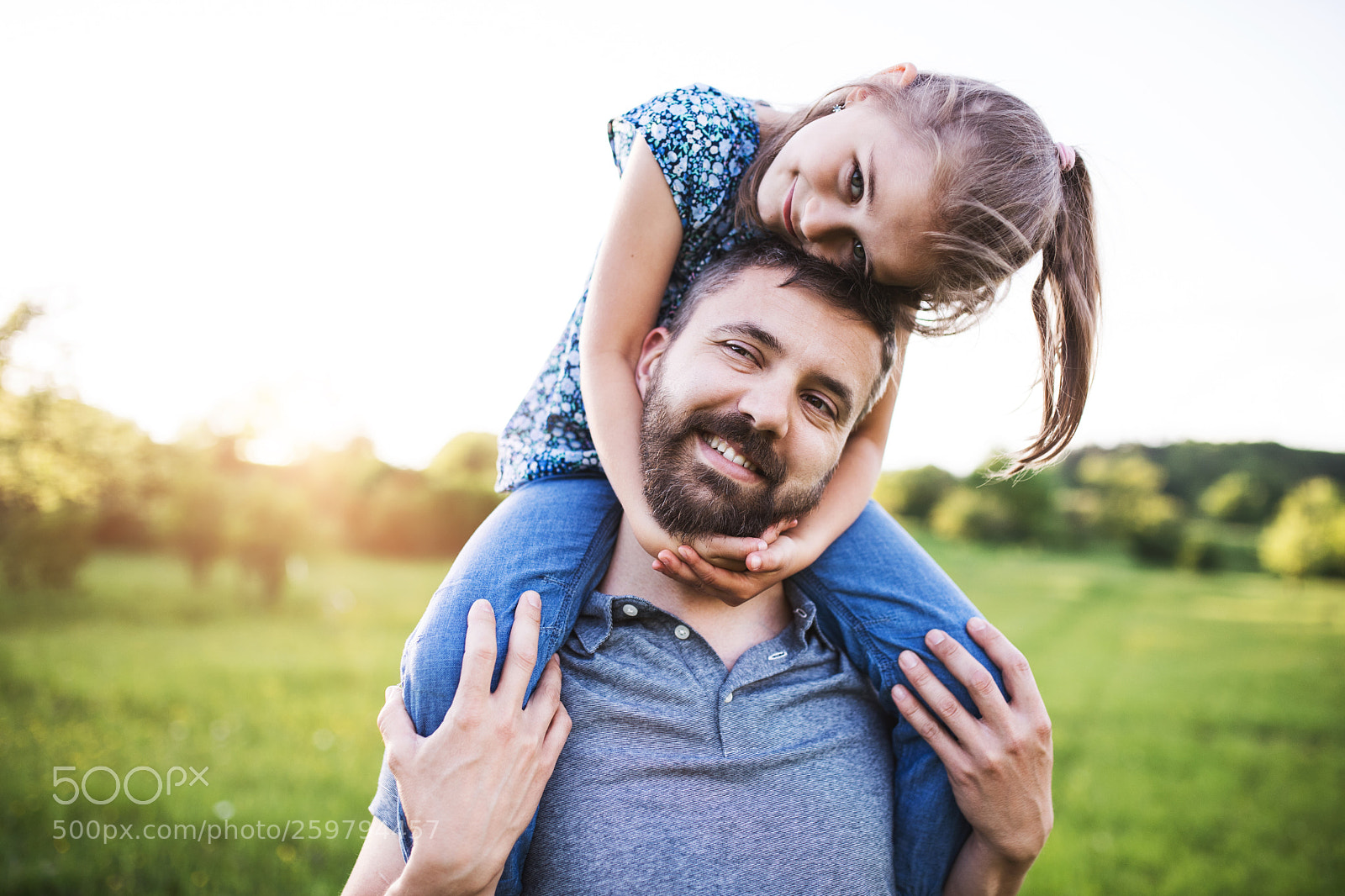 Nikon D5 sample photo. Father giving small daughter photography