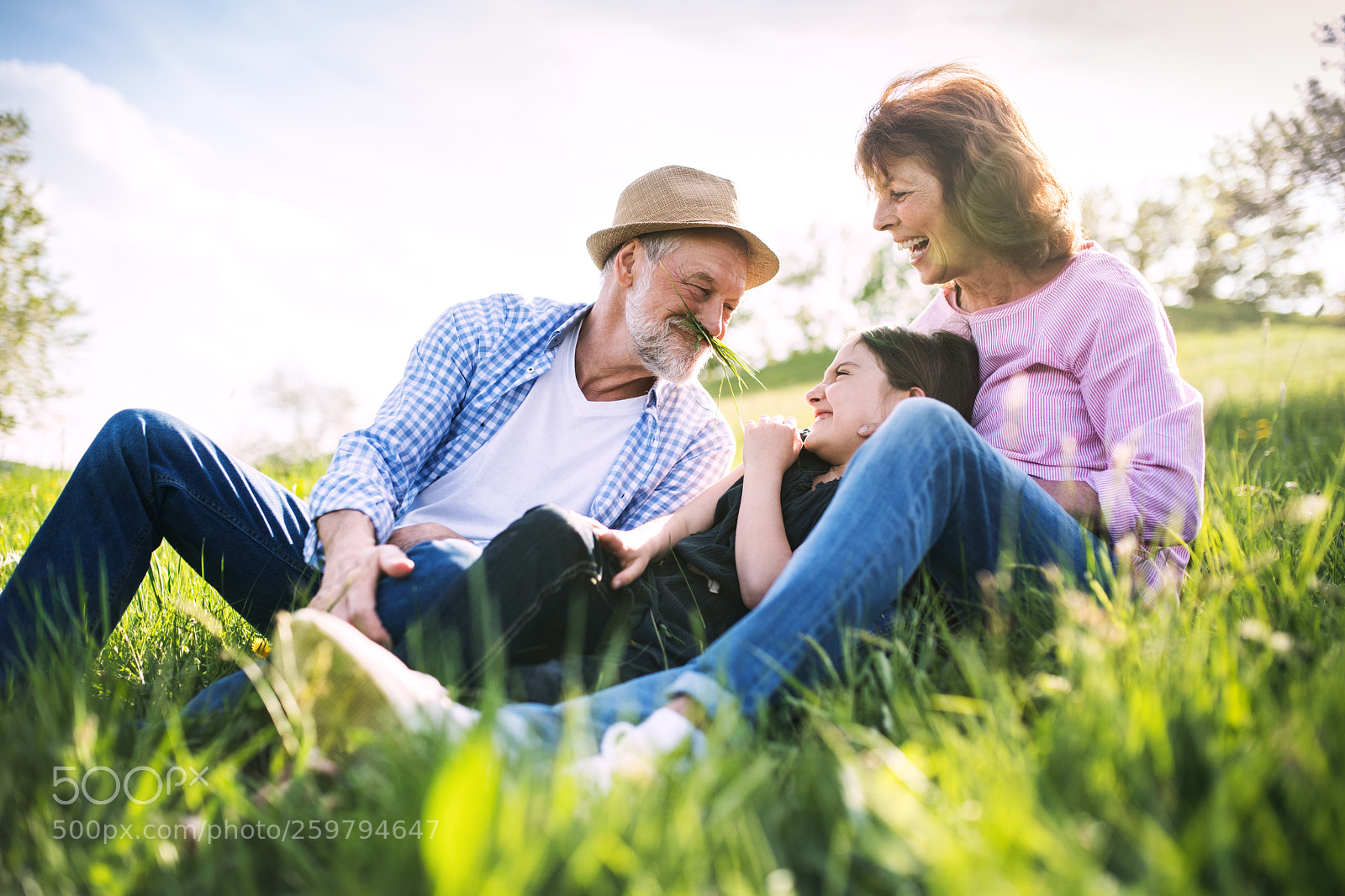 Nikon D5 sample photo. Senior couple with grandaughter photography