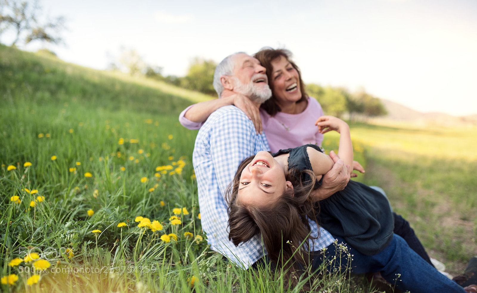 Nikon D5 sample photo. Senior couple with grandaughter photography