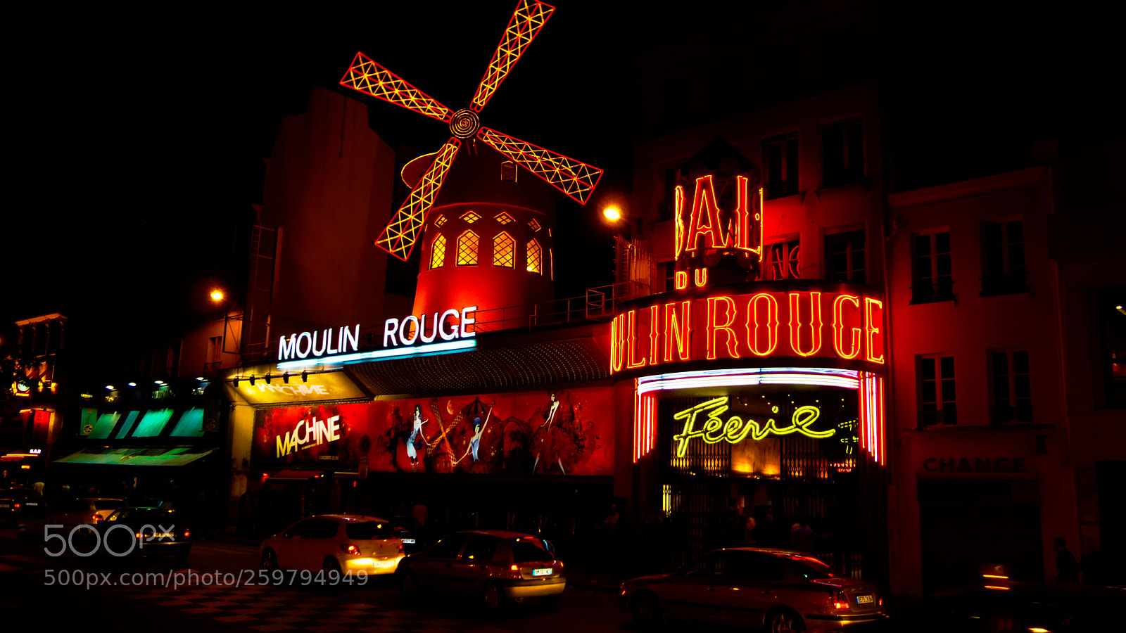 Panasonic Lumix DMC-TZ5 sample photo. Moulin rouge, paris photography