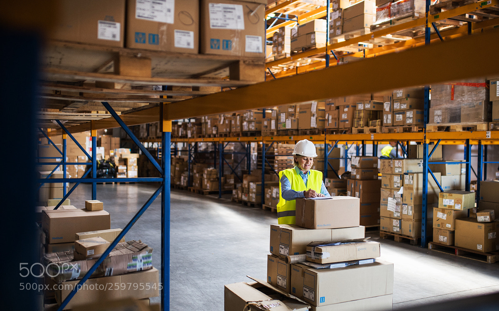 Nikon D5 sample photo. A senior woman warehouse photography