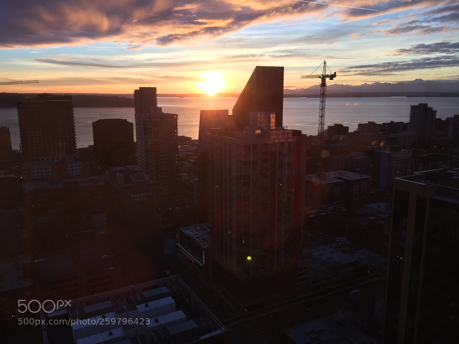 Apple iPhone 6 sample photo. Downtown sunset photography