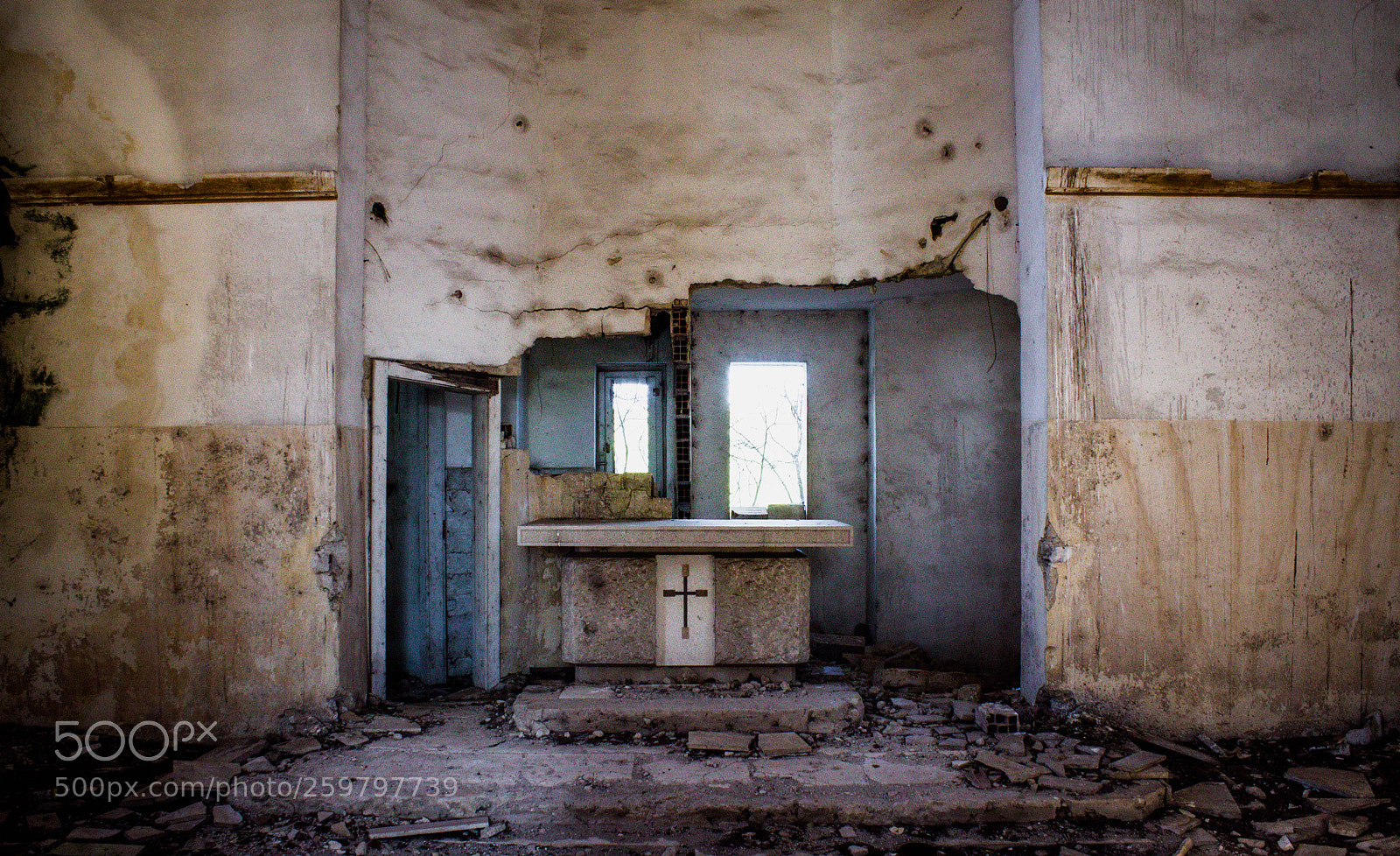 Canon EOS 1100D (EOS Rebel T3 / EOS Kiss X50) sample photo. Abandoned church photography
