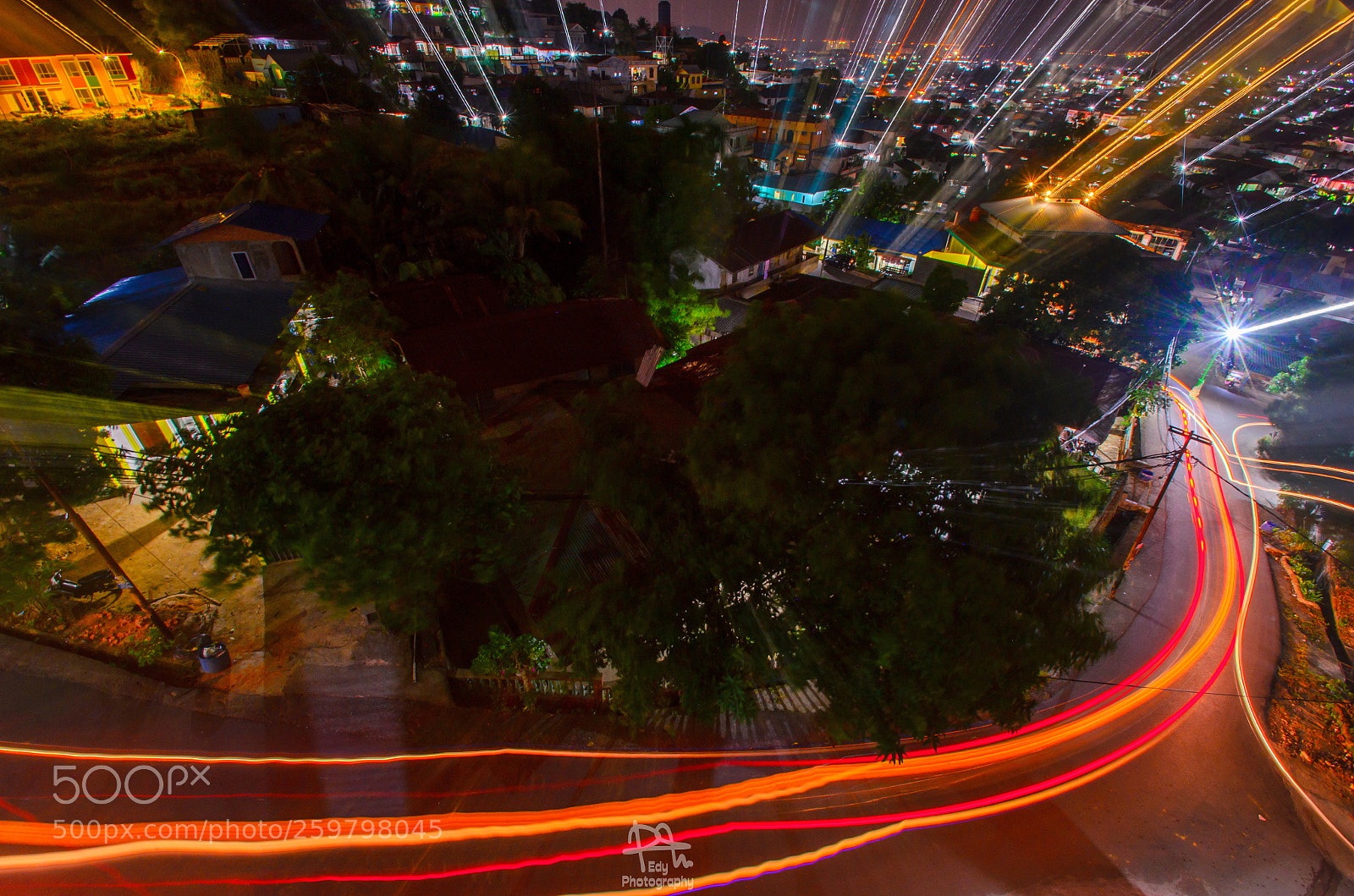 Nikon D5100 sample photo. Light trail photography