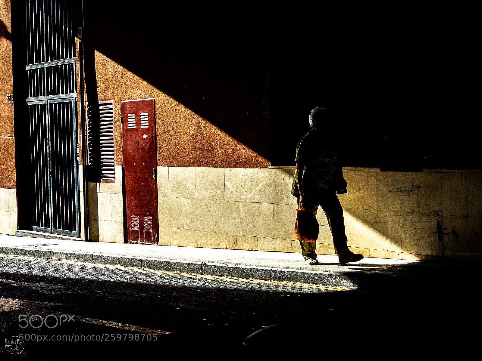 Olympus OM-D E-M5 II sample photo. Walking into the dark photography