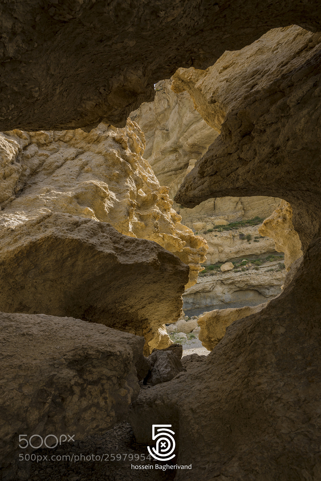 Sony a7R III sample photo. Rock inside photography
