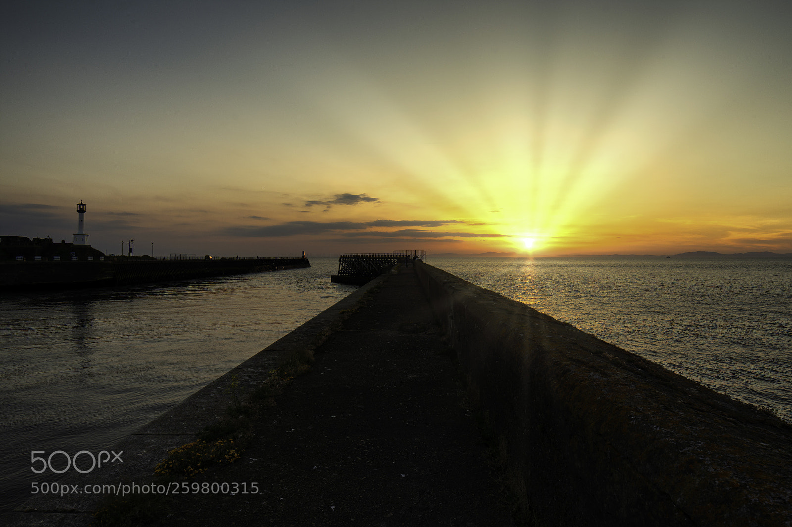 Nikon D7200 sample photo. Maryport sun setting photography