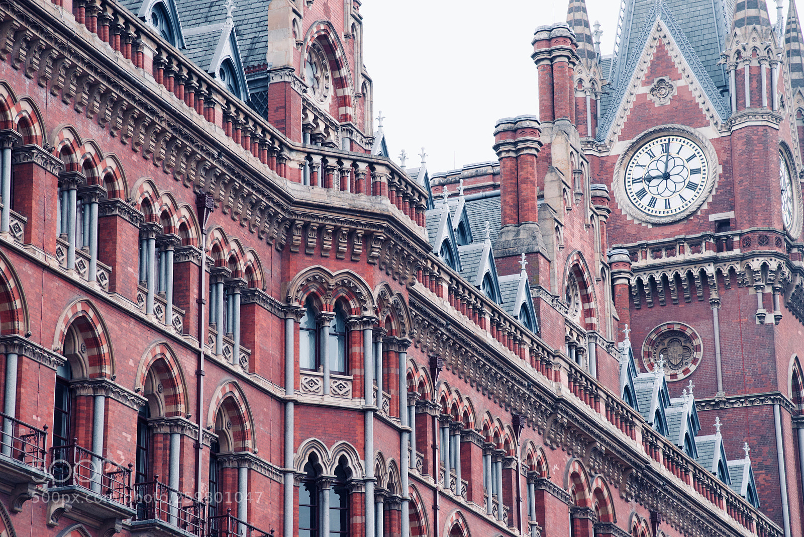 Nikon D610 sample photo. St pancras hotel photography