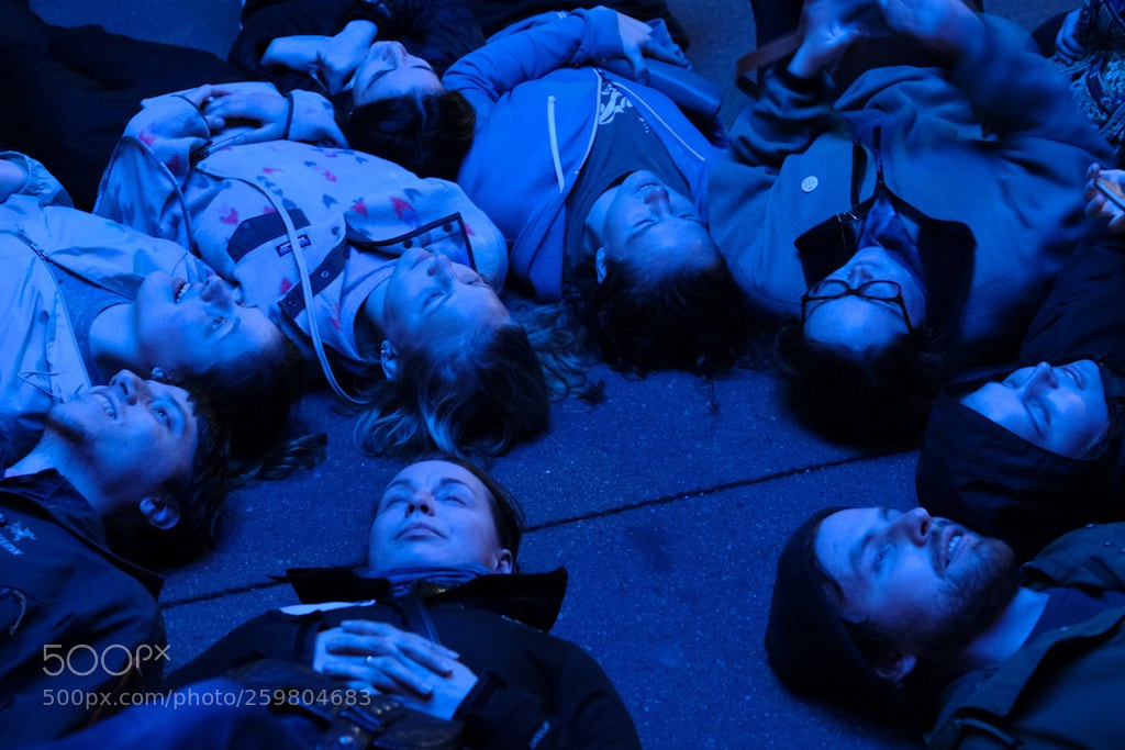 Fujifilm X-T2 sample photo. People lying in circle photography