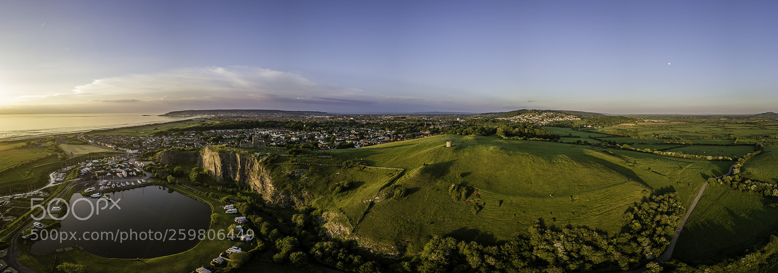 DJI FC220 sample photo. Uphill nature reserve photography