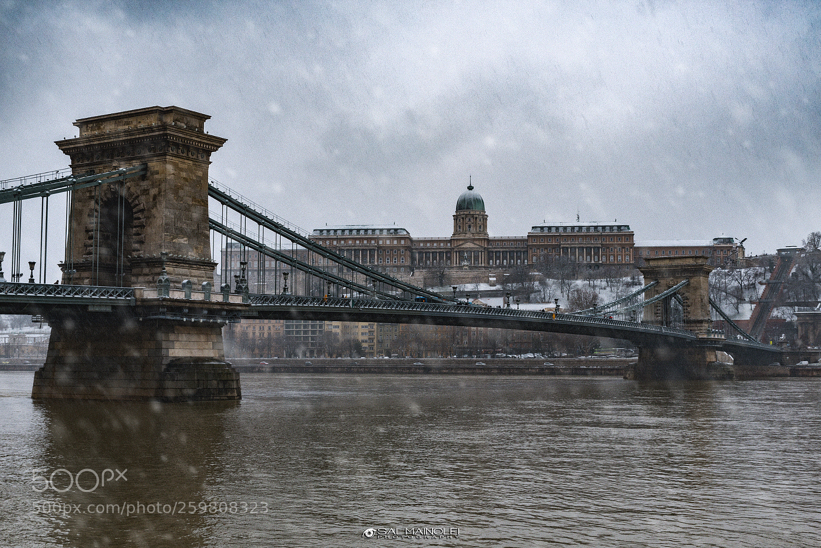 Nikon D750 sample photo. Snowfall in budapest photography