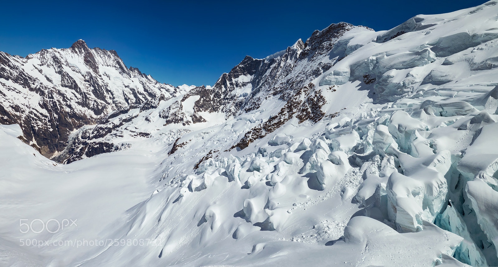 Olympus OM-D E-M1 Mark II sample photo. Eiger glacier photography