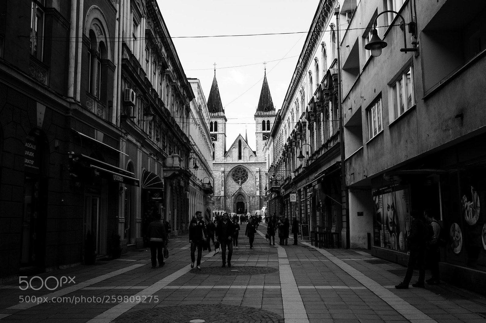 Fujifilm X-T2 sample photo. Sarajevo cathedral photography