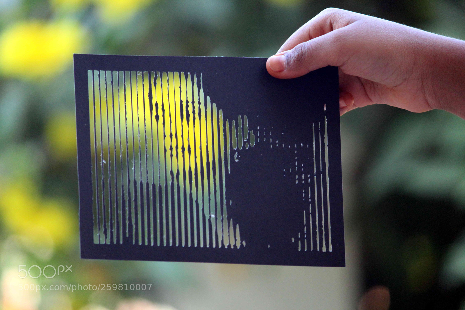 Canon EF-S 55-250mm F4-5.6 IS II sample photo. Striped papercut portraits photography