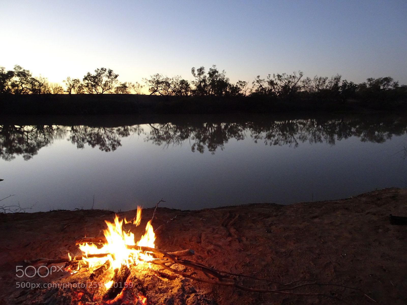 Sony Cyber-shot DSC-HX90V sample photo. Campfire at dawn photography