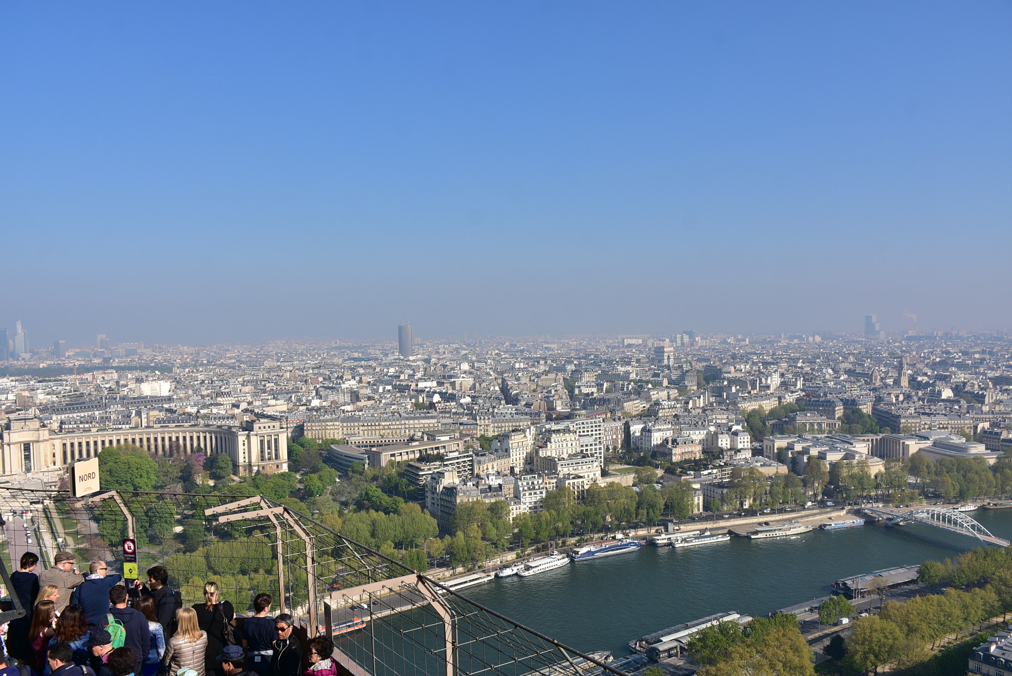 Nikon D7200 sample photo. Paris from eiffel tower photography