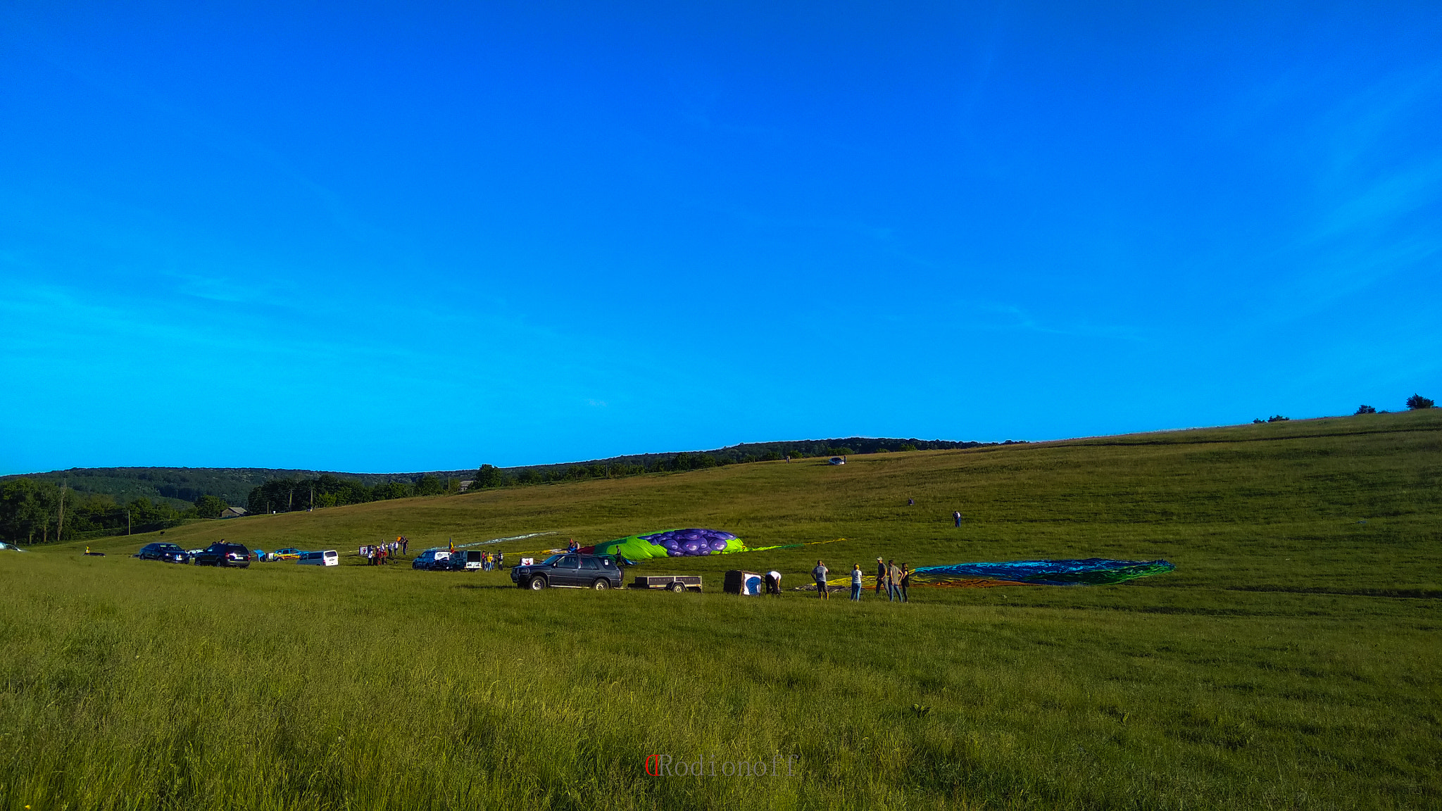 Xiaomi MI MAX sample photo. Hot air balloons before the start photography