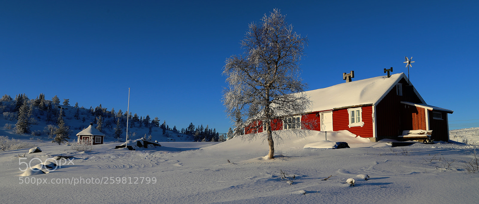 Canon EOS 6D sample photo. The red cottage. photography