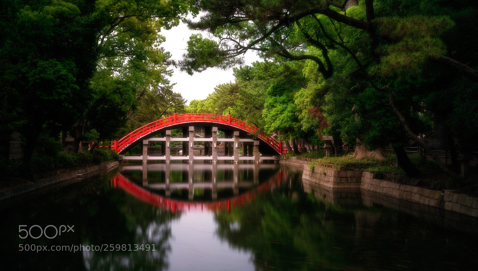 Sony a7R II sample photo. Sumiyoshi taisha bridge | osaka | 2018 photography