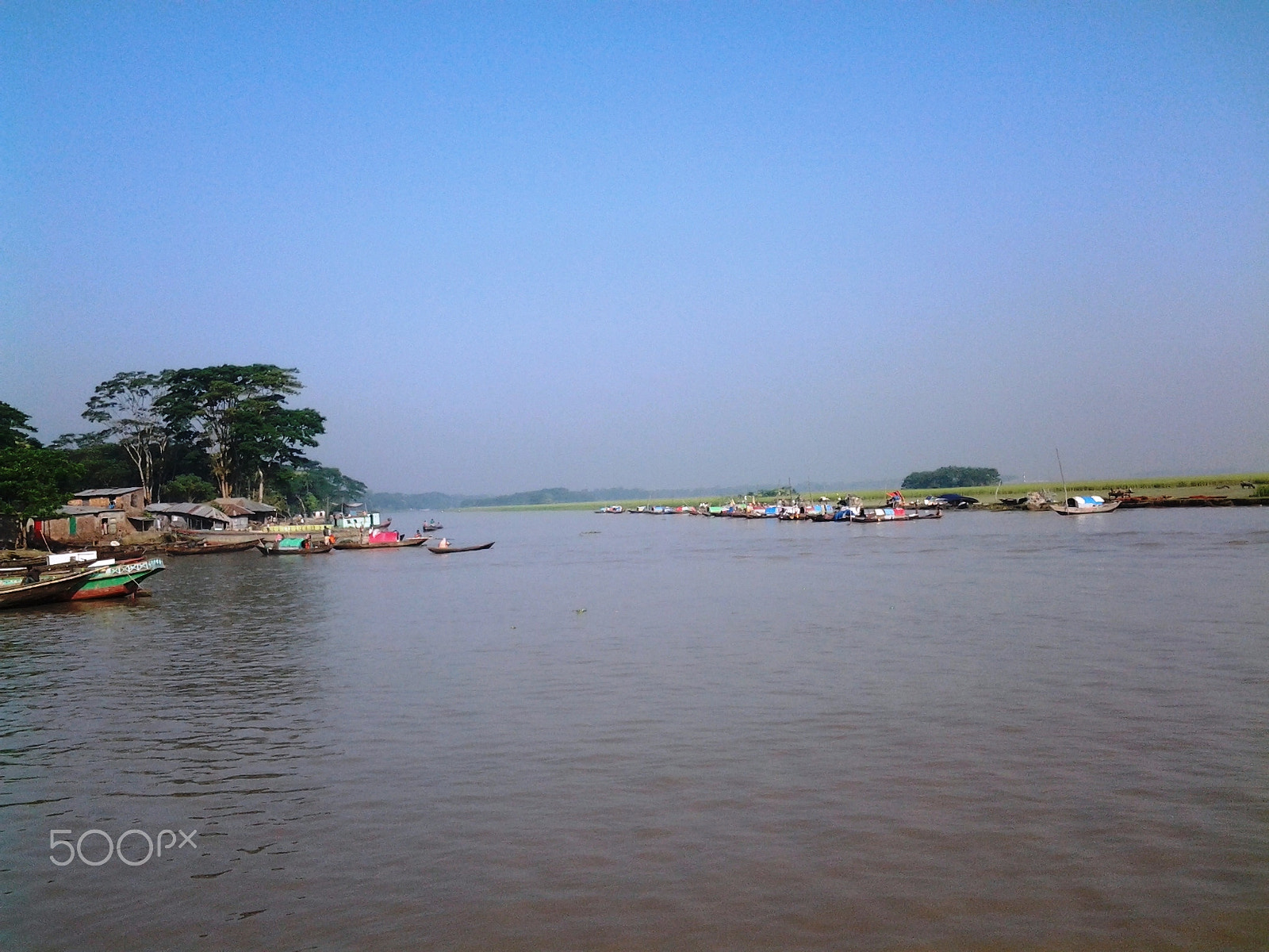 Samsung Galaxy Trend Duos sample photo. Busy morning in the river & in the launch ghat photography