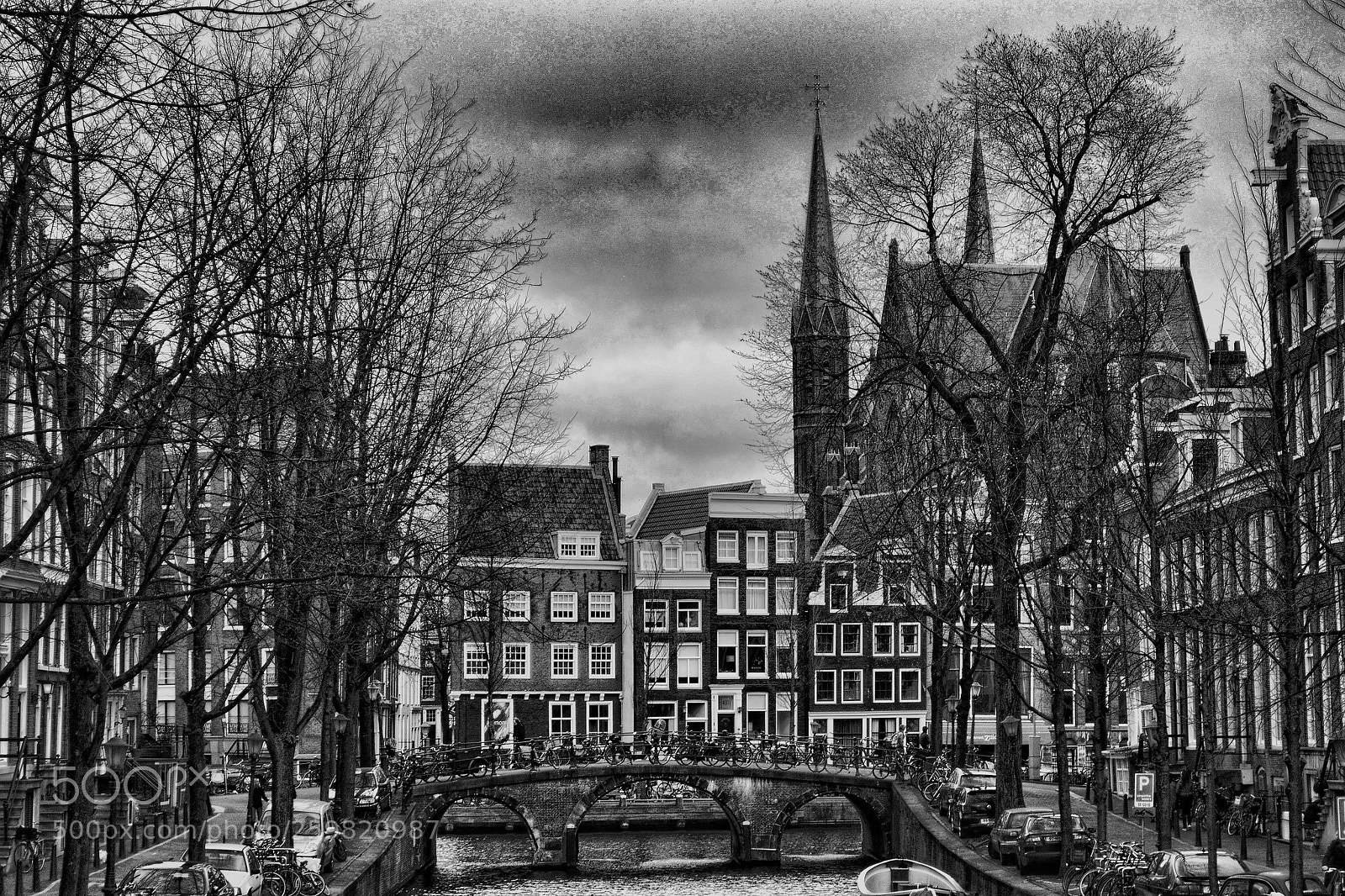 Nikon D3100 sample photo. Amsterdam monochrome photography