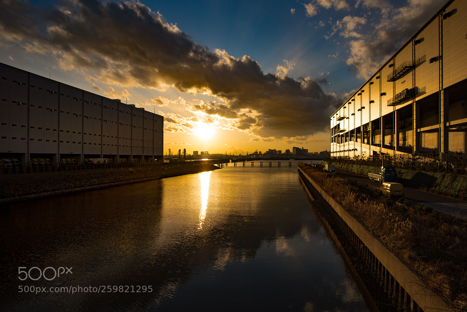 Nikon D750 sample photo. Shinkiba sunset photography
