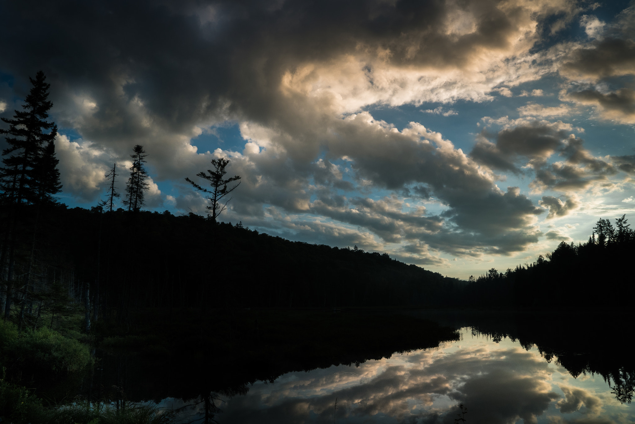 Sony a7S sample photo. Coucher de soleil dans les laurentides photography