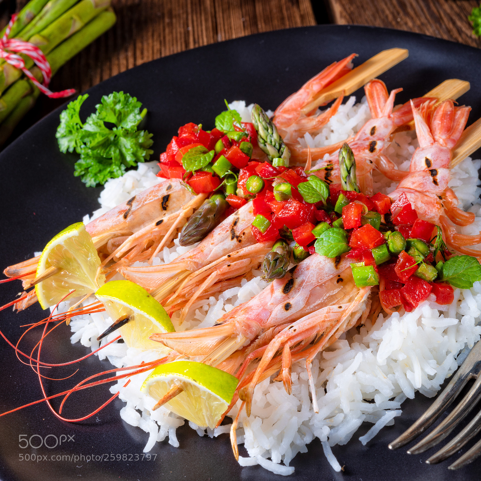 Nikon D810 sample photo. Grilled red argentine shrimps photography