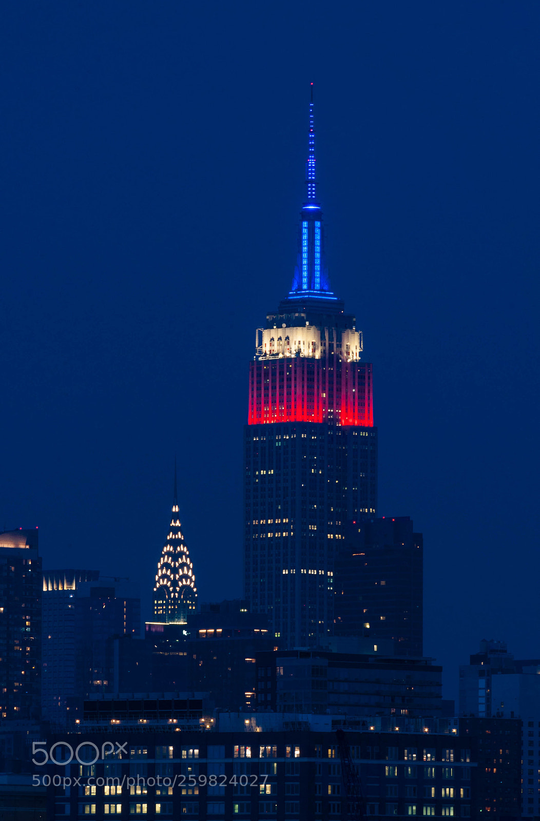 Nikon D90 sample photo. Empire state and chrysler photography