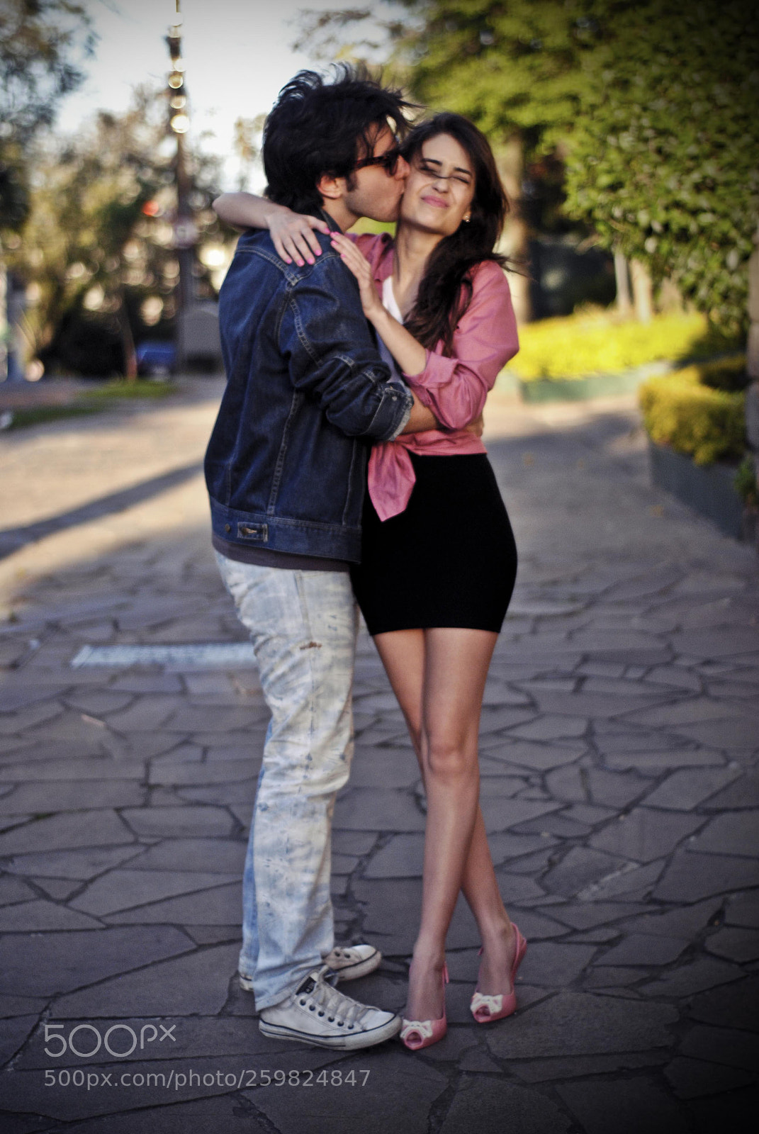 Nikon D3000 sample photo. Young love photography