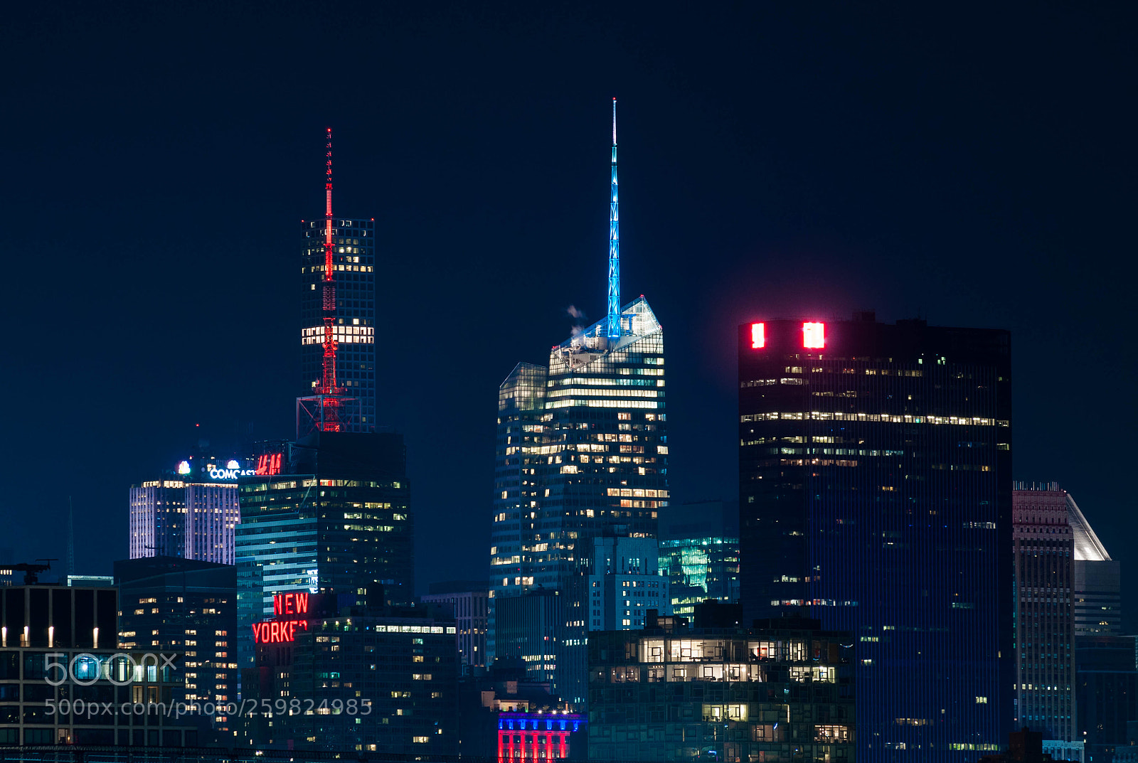 Nikon D90 sample photo. Tidmes square skyline lights photography