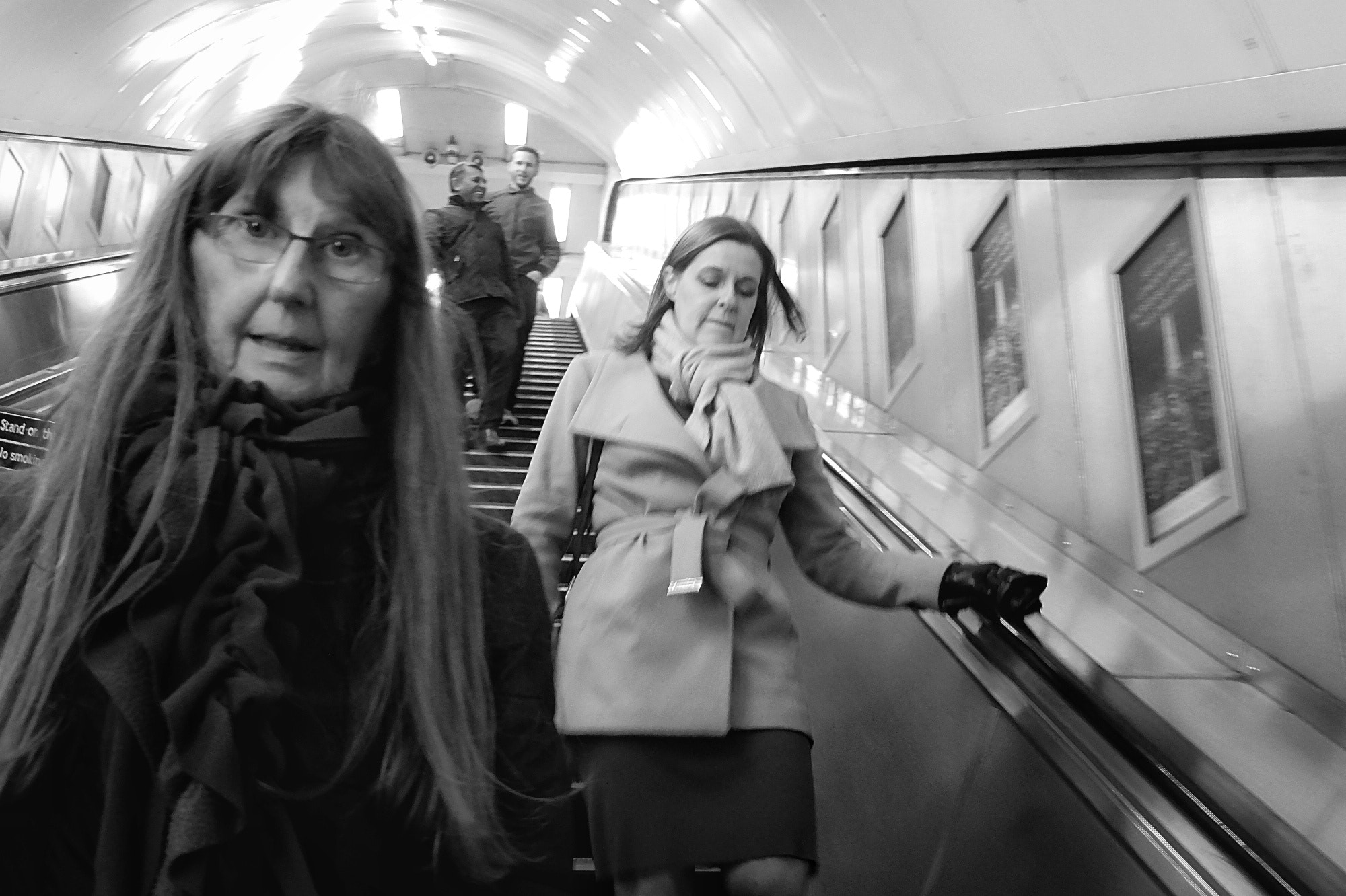 Fujifilm X20 sample photo. On the escalator photography